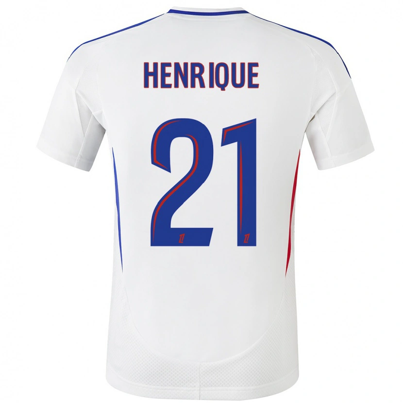 Danxen Mujer Camiseta Henrique Silva #21 Blanco Azul 1ª Equipación 2024/25 La Camisa México