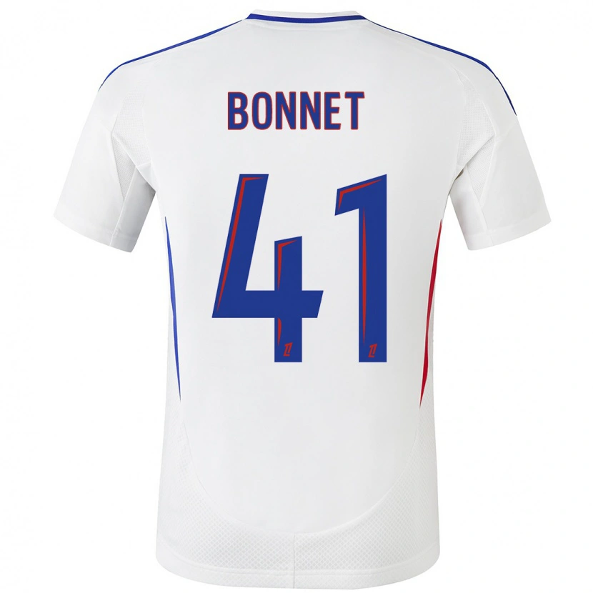 Danxen Mujer Camiseta Noam Bonnet #41 Blanco Azul 1ª Equipación 2024/25 La Camisa México