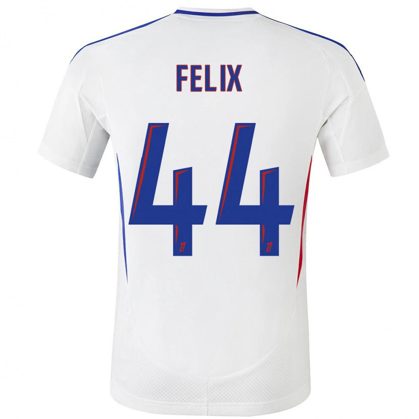 Danxen Mujer Camiseta Marley Felix #44 Blanco Azul 1ª Equipación 2024/25 La Camisa México