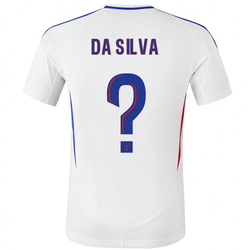 Danxen Mujer Camiseta Florent Da Silva #0 Blanco Azul 1ª Equipación 2024/25 La Camisa México