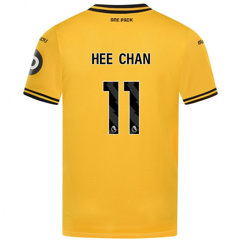 Danxen Mujer Camiseta Hee-Chan Hwang #11 Amarillo 1ª Equipación 2024/25 La Camisa México