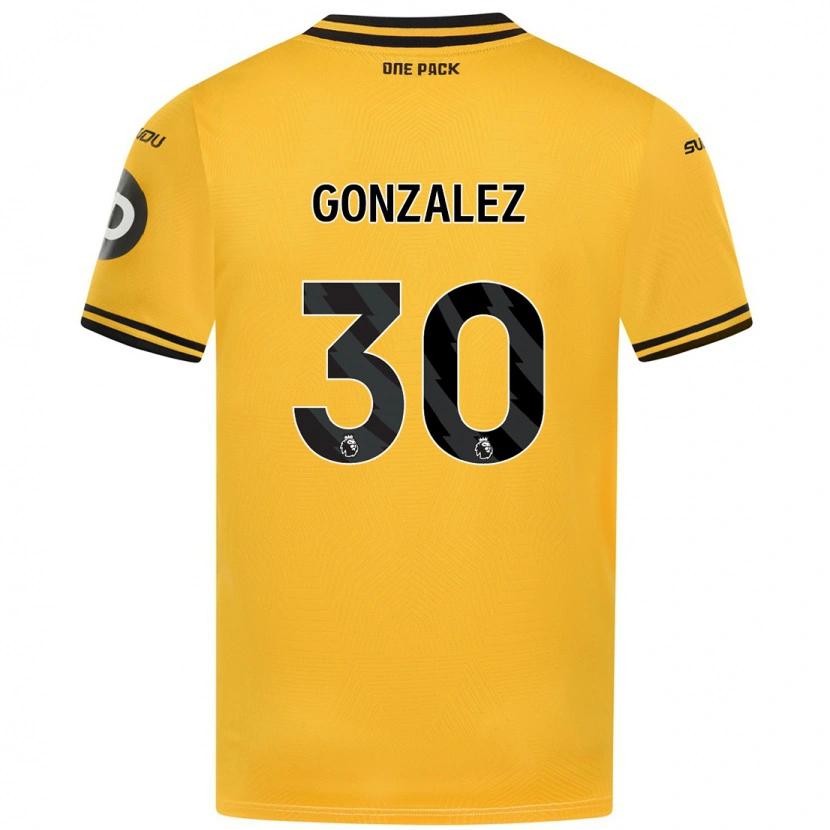 Danxen Mujer Camiseta Enso González #30 Amarillo 1ª Equipación 2024/25 La Camisa México