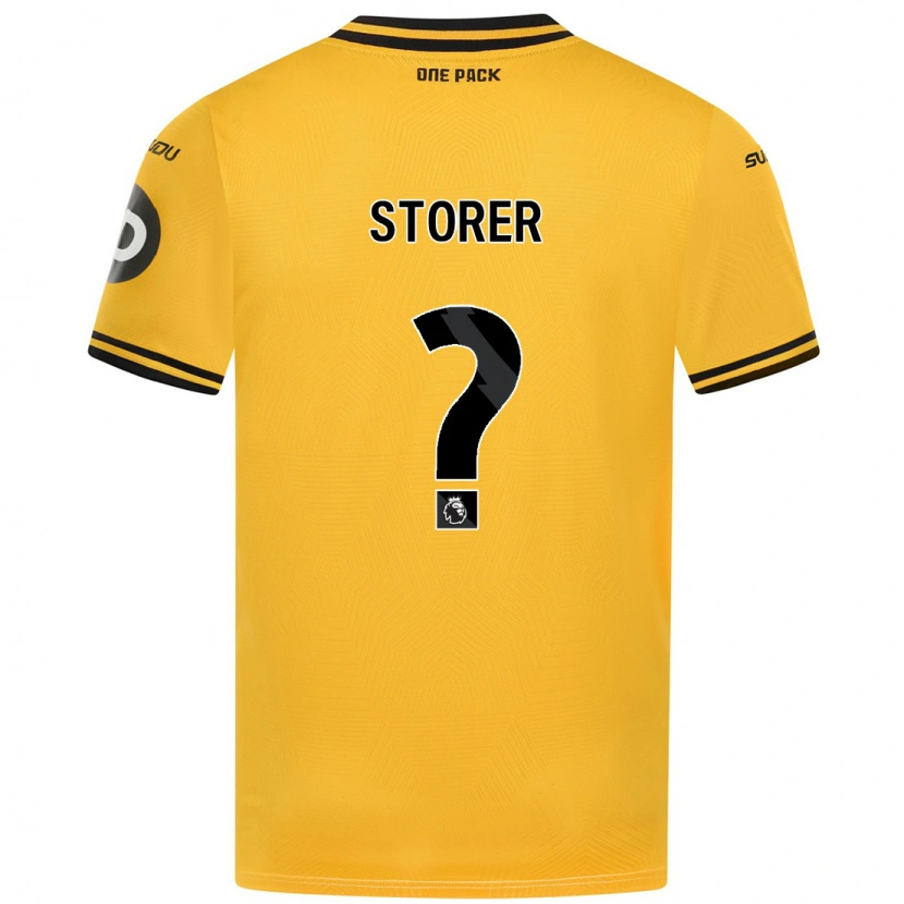 Danxen Mujer Camiseta James Storer #0 Amarillo 1ª Equipación 2024/25 La Camisa México