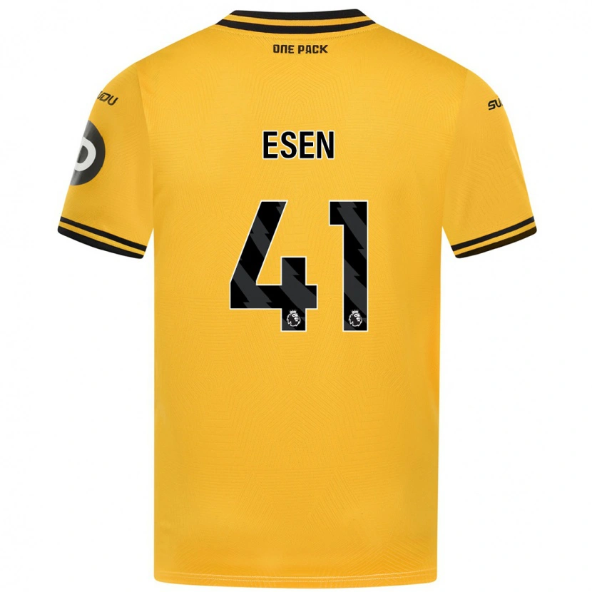 Danxen Mujer Camiseta Josh Esen #41 Amarillo 1ª Equipación 2024/25 La Camisa México