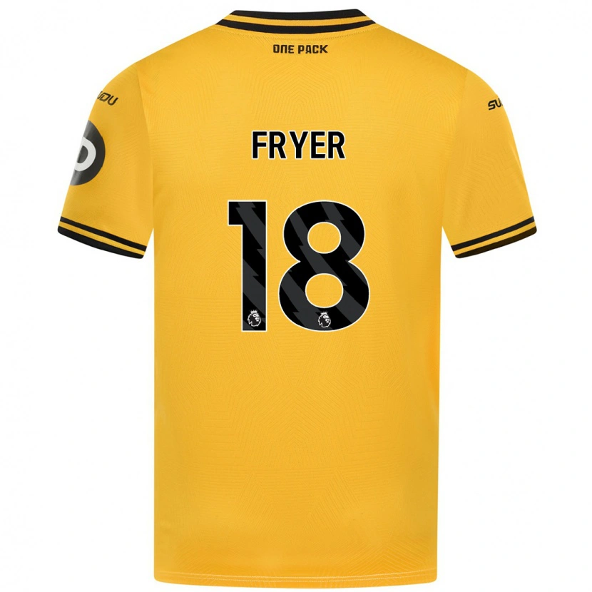 Danxen Mujer Camiseta Hannah Fryer #18 Amarillo 1ª Equipación 2024/25 La Camisa México
