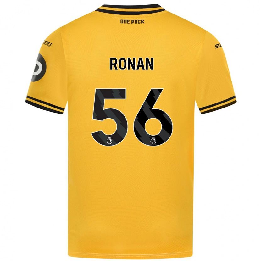 Danxen Mujer Camiseta Connor Ronan #56 Amarillo 1ª Equipación 2024/25 La Camisa México