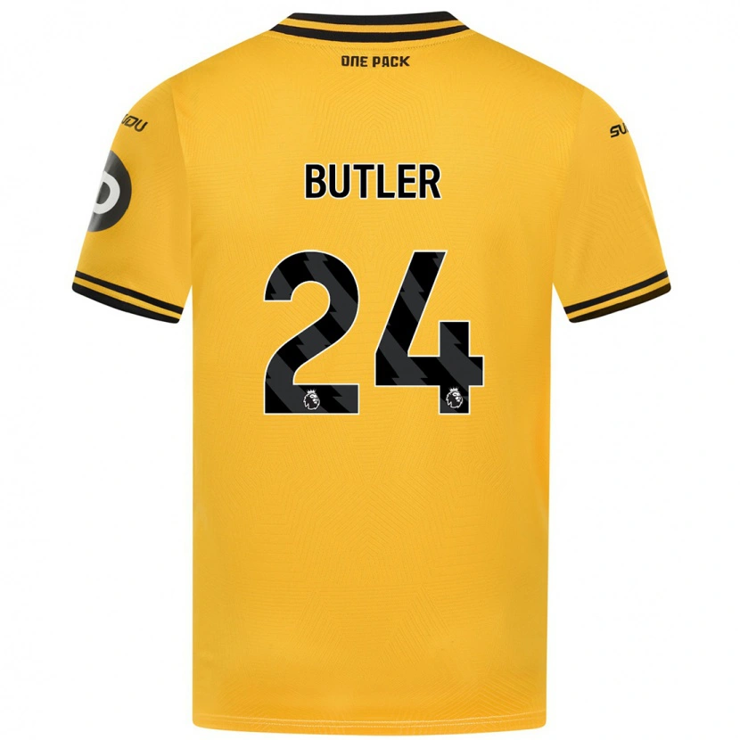 Danxen Mujer Camiseta Elli Butler #24 Amarillo 1ª Equipación 2024/25 La Camisa México