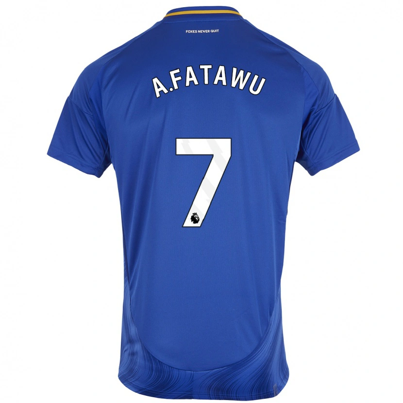Danxen Mujer Camiseta Issahaku Fatawu #7 Azul Blanco 1ª Equipación 2024/25 La Camisa México