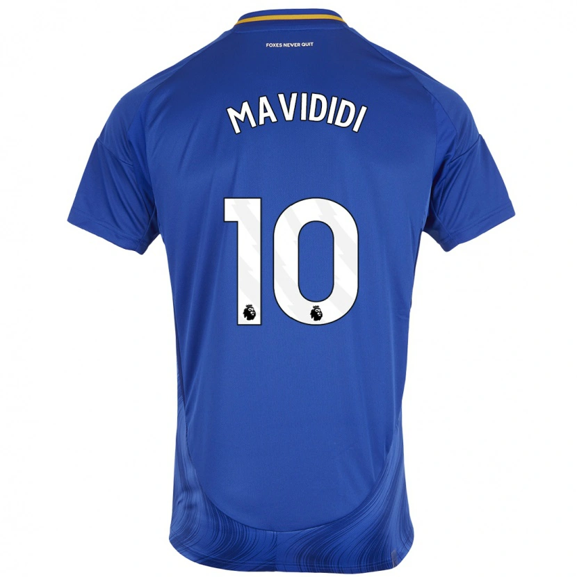 Danxen Mujer Camiseta Stephy Mavididi #10 Azul Blanco 1ª Equipación 2024/25 La Camisa México