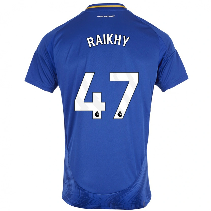 Danxen Mujer Camiseta Arjan Raikhy #47 Azul Blanco 1ª Equipación 2024/25 La Camisa México