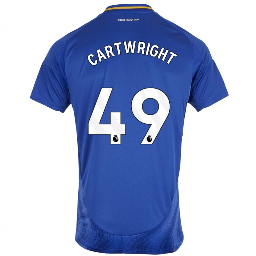 Danxen Mujer Camiseta Henry Cartwright #49 Azul Blanco 1ª Equipación 2024/25 La Camisa México