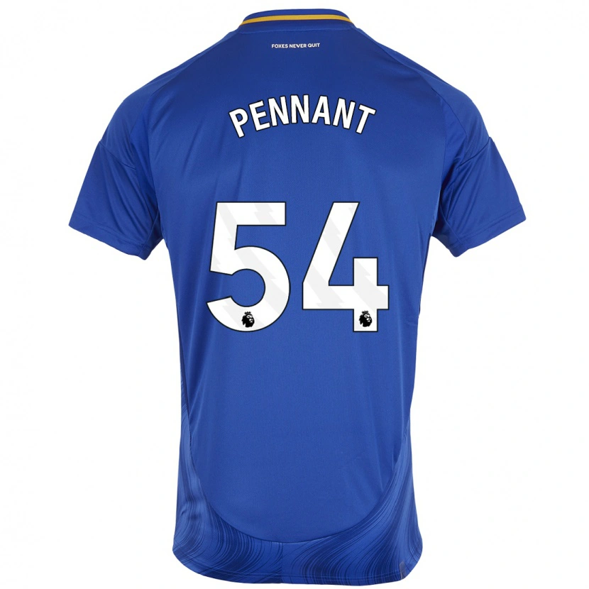 Danxen Mujer Camiseta Kian Pennant #54 Azul Blanco 1ª Equipación 2024/25 La Camisa México