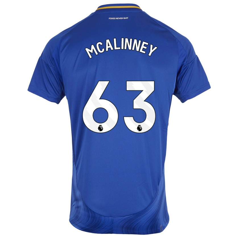 Danxen Mujer Camiseta Liam Mcalinney #63 Azul Blanco 1ª Equipación 2024/25 La Camisa México