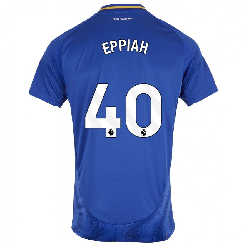Danxen Mujer Camiseta Josh Eppiah #40 Azul Blanco 1ª Equipación 2024/25 La Camisa México
