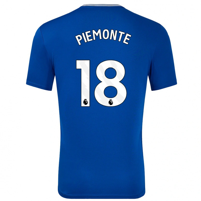 Danxen Mujer Camiseta Martina Piemonte #18 Azul Con 1ª Equipación 2024/25 La Camisa México