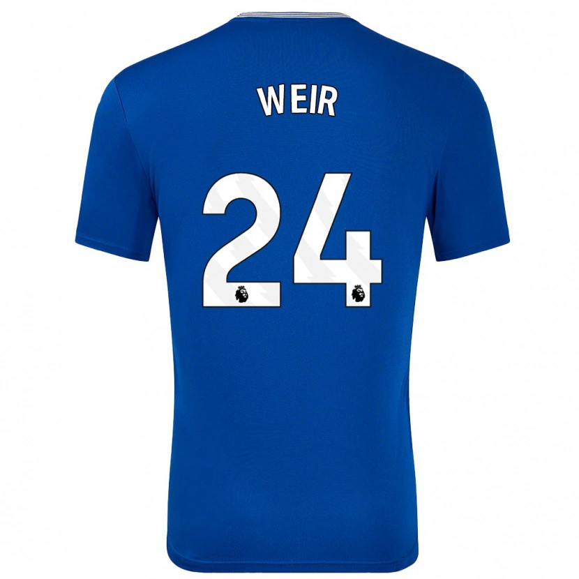 Danxen Mujer Camiseta Kenzie Weir #24 Azul Con 1ª Equipación 2024/25 La Camisa México