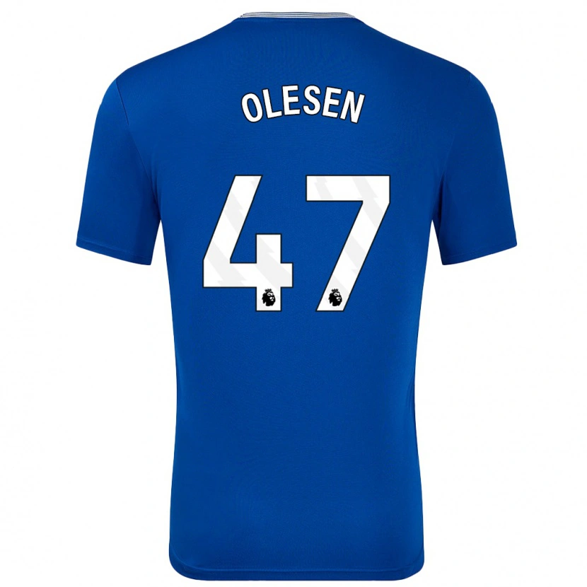 Danxen Mujer Camiseta Karoline Olesen #47 Azul Con 1ª Equipación 2024/25 La Camisa México