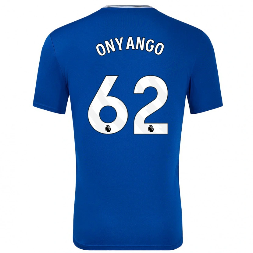 Danxen Mujer Camiseta Tyler Onyango #62 Azul Con 1ª Equipación 2024/25 La Camisa México