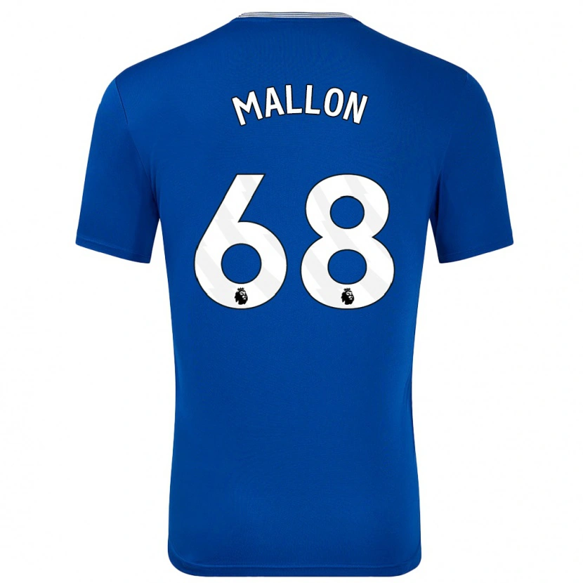 Danxen Mujer Camiseta Mathew Mallon #68 Azul Con 1ª Equipación 2024/25 La Camisa México