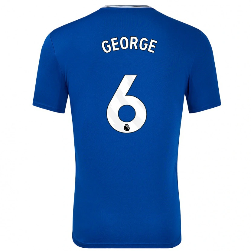 Danxen Mujer Camiseta Gabrielle George #6 Azul Con 1ª Equipación 2024/25 La Camisa México