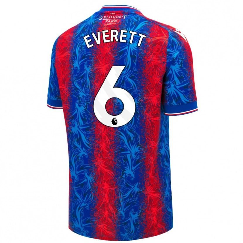Danxen Mujer Camiseta Aimee Everett #6 Rayas Rojas Y Azules 1ª Equipación 2024/25 La Camisa México