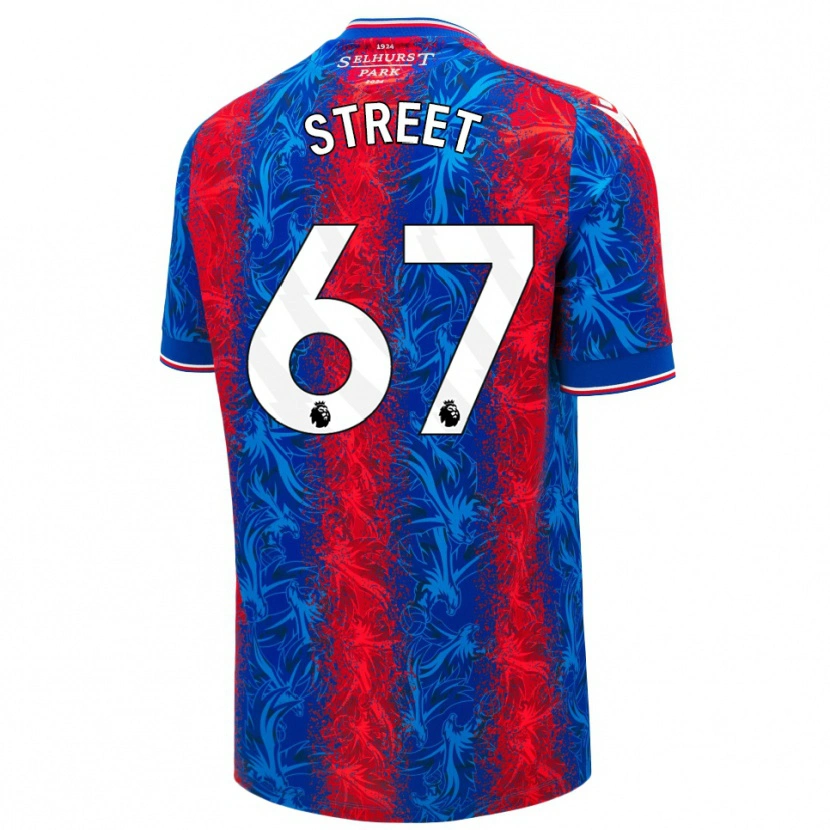 Danxen Mujer Camiseta Rob Street #67 Rayas Rojas Y Azules 1ª Equipación 2024/25 La Camisa México