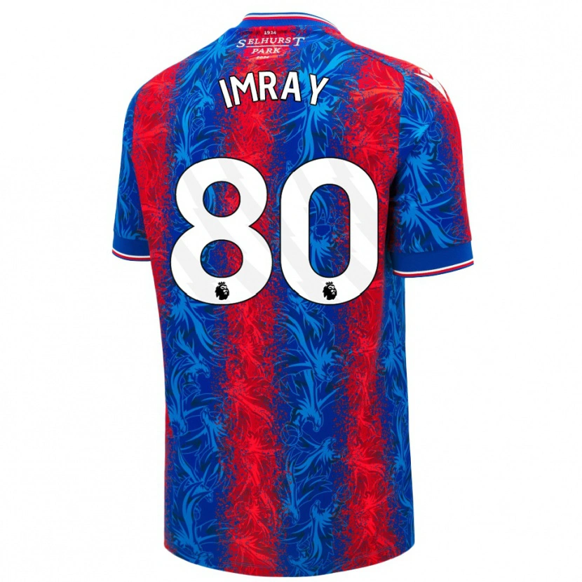 Danxen Mujer Camiseta Danny Imray #80 Rayas Rojas Y Azules 1ª Equipación 2024/25 La Camisa México