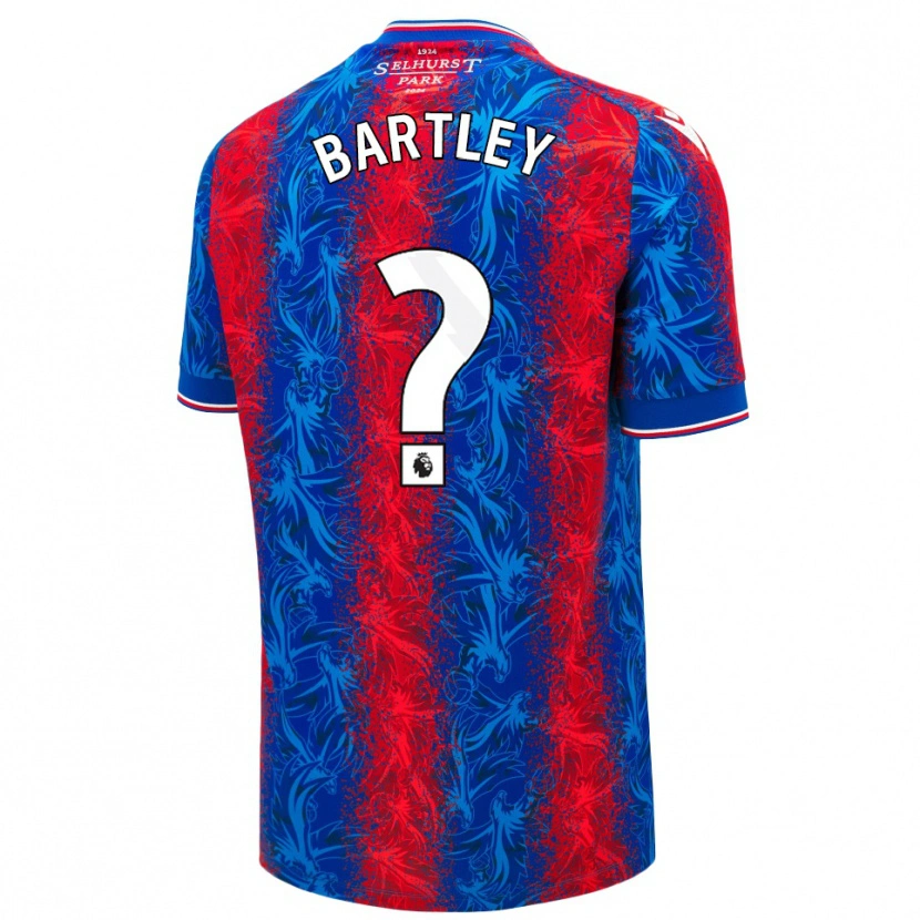 Danxen Mujer Camiseta Ryan Bartley #0 Rayas Rojas Y Azules 1ª Equipación 2024/25 La Camisa México