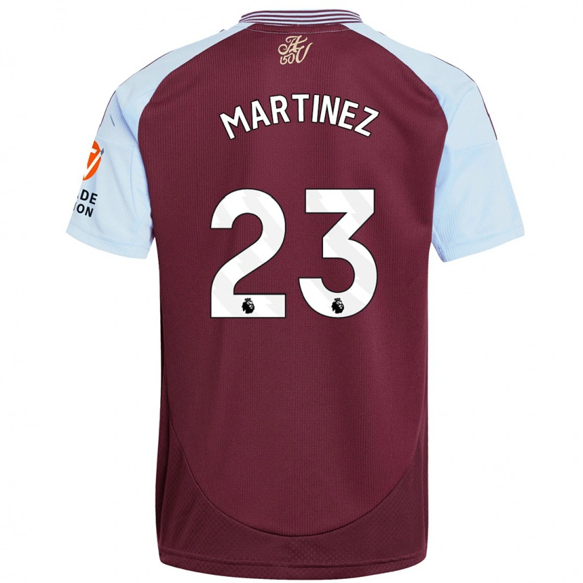 Danxen Mujer Camiseta Emiliano Martínez #23 Borgoña Azul Cielo 1ª Equipación 2024/25 La Camisa México