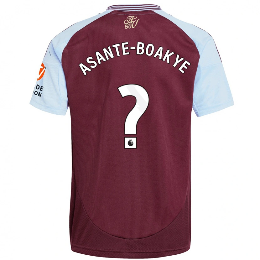 Danxen Mujer Camiseta Max Asante-Boakye #0 Borgoña Azul Cielo 1ª Equipación 2024/25 La Camisa México