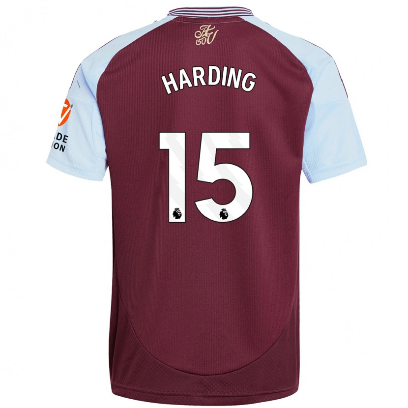 Danxen Mujer Camiseta Natasha Harding #15 Borgoña Azul Cielo 1ª Equipación 2024/25 La Camisa México