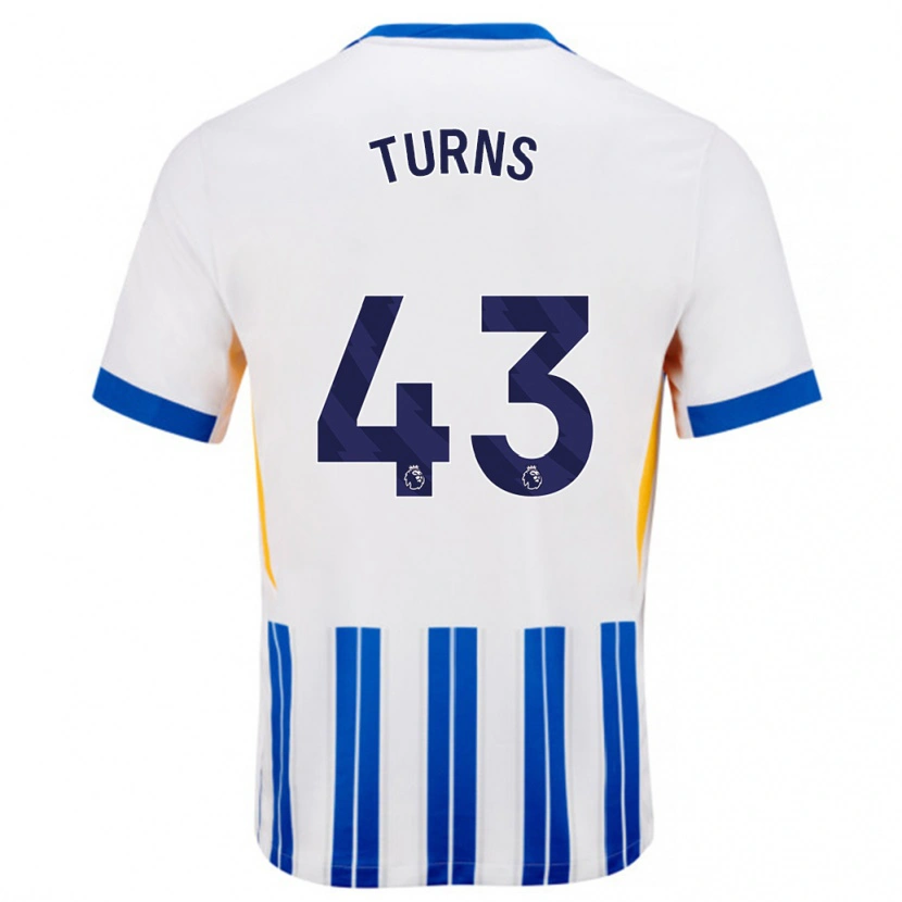 Danxen Mujer Camiseta Ed Turns #43 Blanco Azul Rayas 1ª Equipación 2024/25 La Camisa México