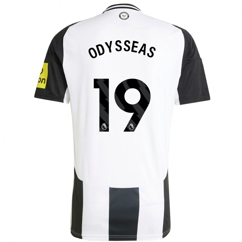 Danxen Mujer Camiseta Odysseas Vlachodimos #19 Blanco Negro 1ª Equipación 2024/25 La Camisa México