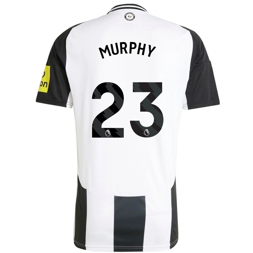 Danxen Mujer Camiseta Jacob Murphy #23 Blanco Negro 1ª Equipación 2024/25 La Camisa México