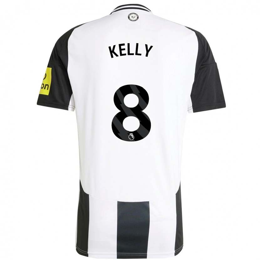 Danxen Mujer Camiseta Emma Kelly #8 Blanco Negro 1ª Equipación 2024/25 La Camisa México