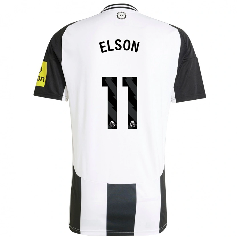 Danxen Mujer Camiseta Kacie Elson #11 Blanco Negro 1ª Equipación 2024/25 La Camisa México