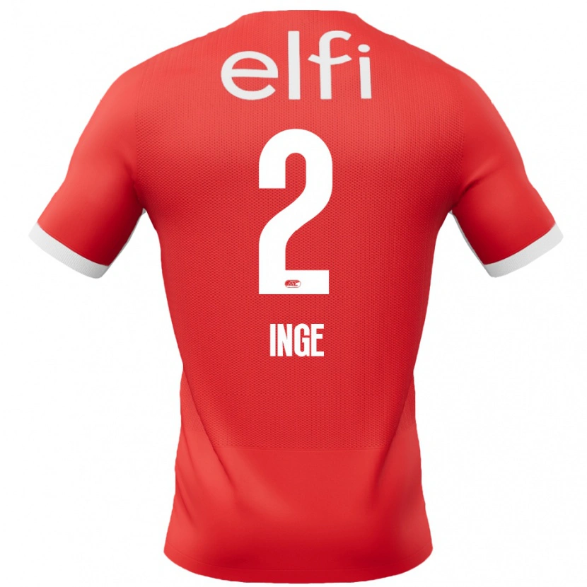 Danxen Mujer Camiseta Kiani Inge #2 Rojo Blanco 1ª Equipación 2024/25 La Camisa México