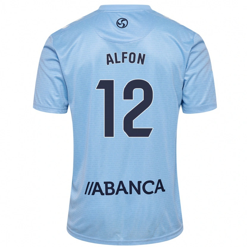 Danxen Mujer Camiseta Alfon González #12 Azul Cielo 1ª Equipación 2024/25 La Camisa México