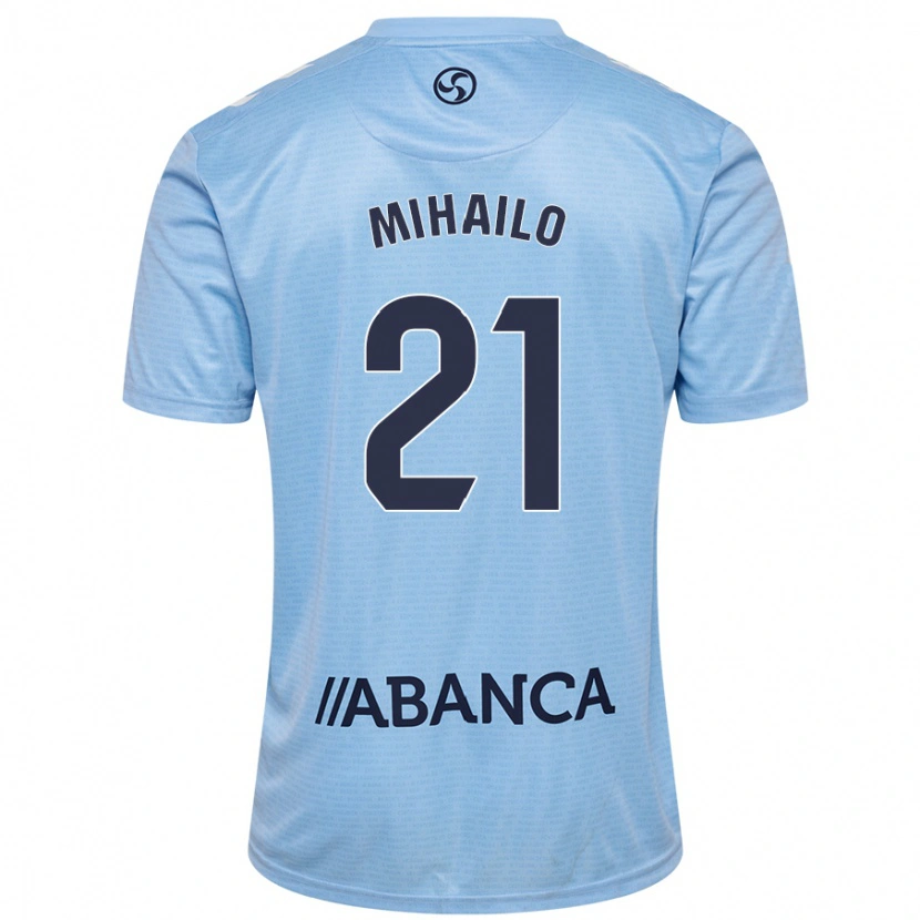 Danxen Mujer Camiseta Mihailo Ristic #21 Azul Cielo 1ª Equipación 2024/25 La Camisa México