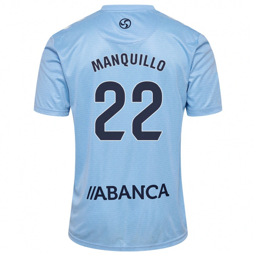 Danxen Mujer Camiseta Javier Manquillo #22 Azul Cielo 1ª Equipación 2024/25 La Camisa México