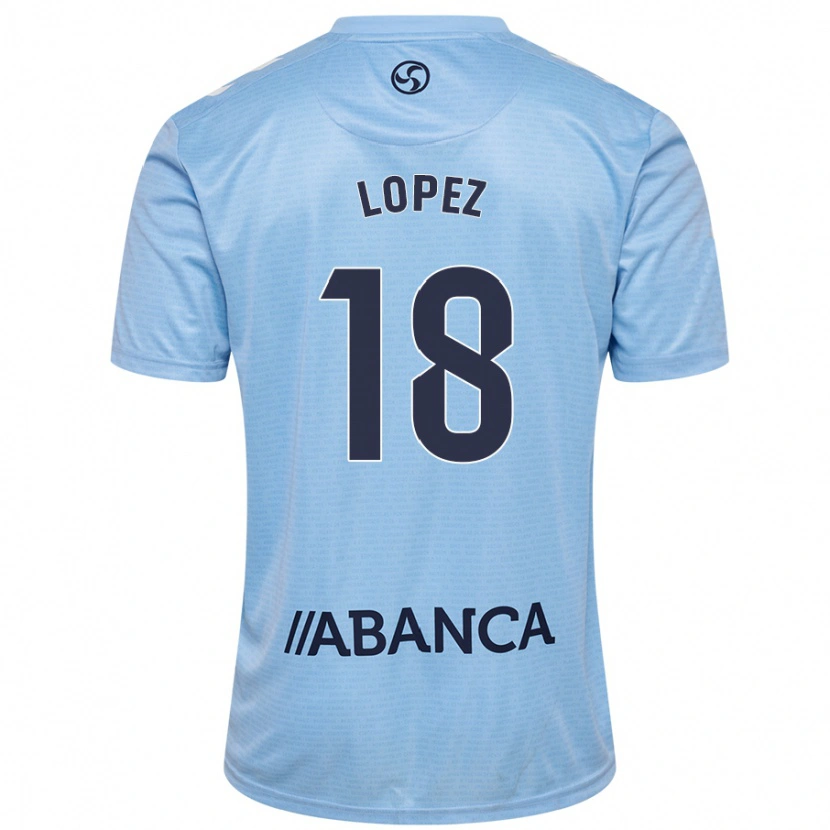 Danxen Mujer Camiseta Joel López #18 Azul Cielo 1ª Equipación 2024/25 La Camisa México