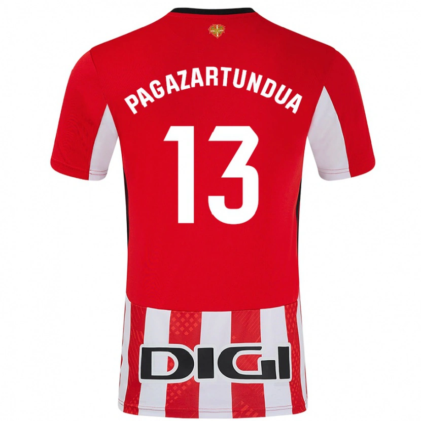 Danxen Mujer Camiseta Iker Pagazartundua #13 Rojo Blanco 1ª Equipación 2024/25 La Camisa México