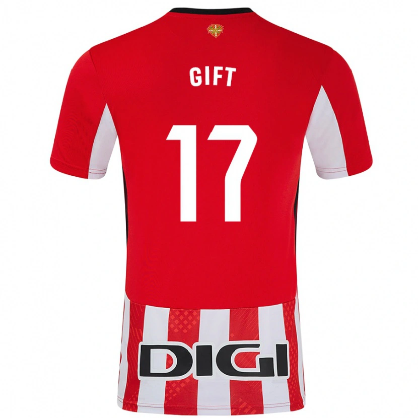 Danxen Mujer Camiseta Elijah Gift #17 Rojo Blanco 1ª Equipación 2024/25 La Camisa México