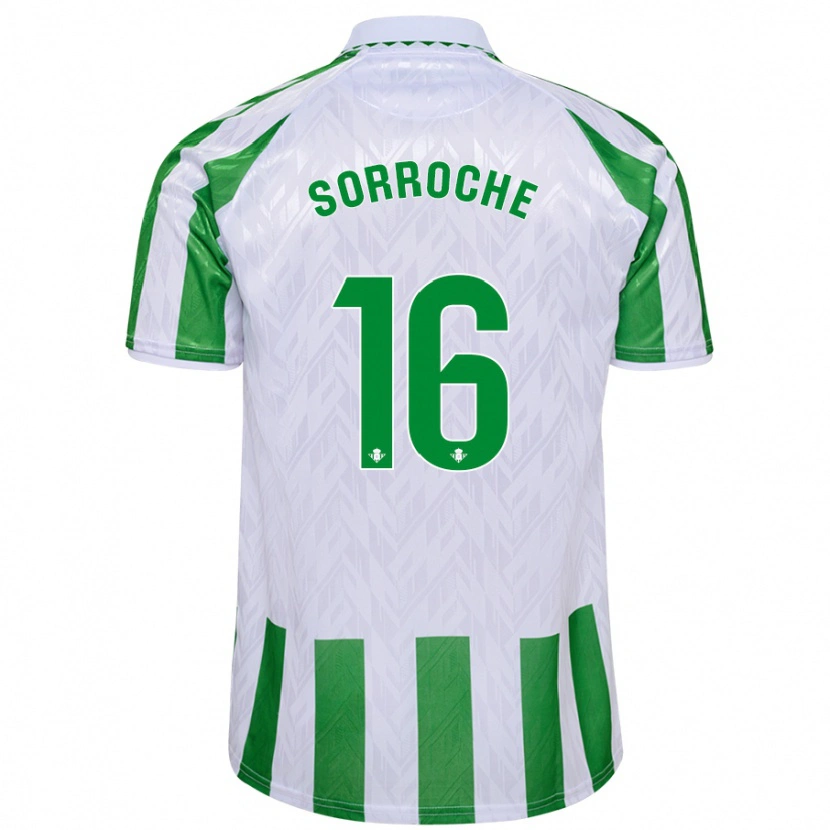 Danxen Mujer Camiseta Ginés Sorroche #16 Verde Rayas Blancas 1ª Equipación 2024/25 La Camisa México
