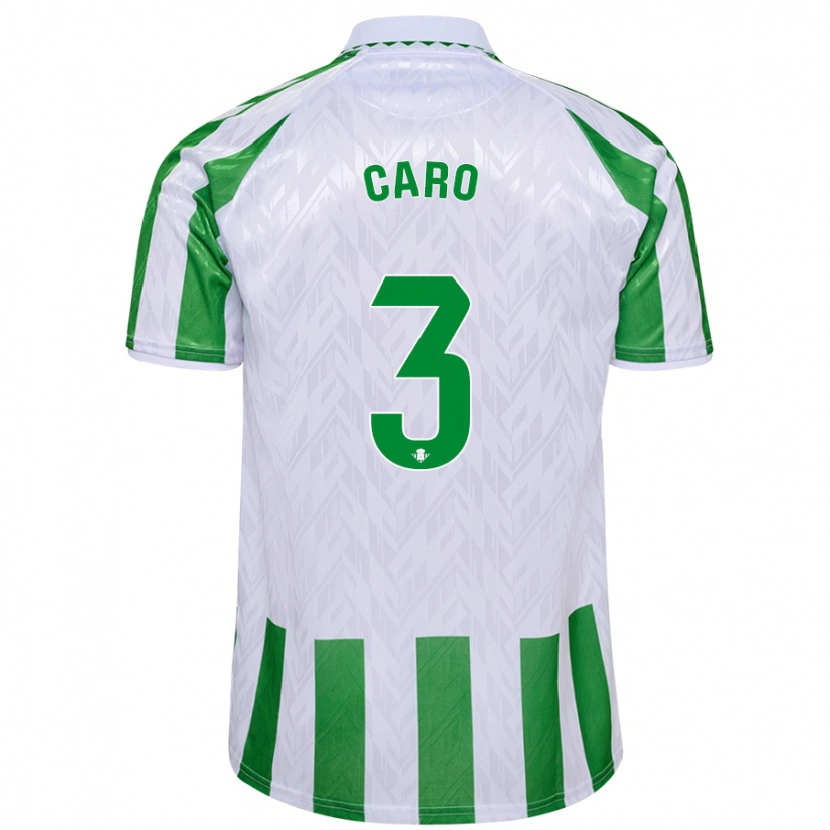 Danxen Mujer Camiseta Andrés Caro #3 Verde Rayas Blancas 1ª Equipación 2024/25 La Camisa México