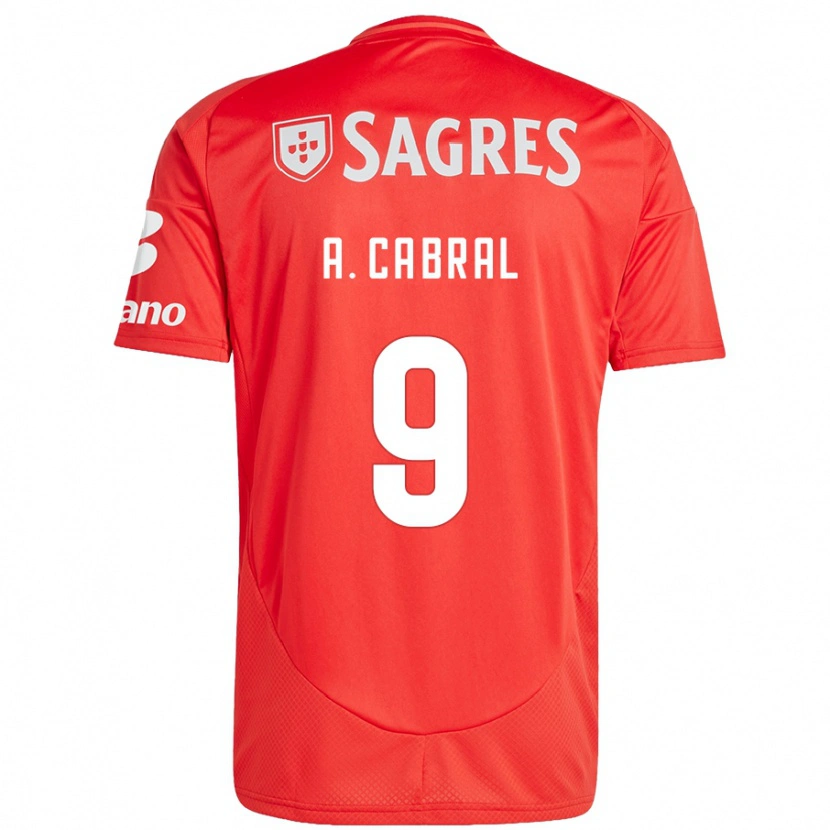 Danxen Mujer Camiseta Arthur Cabral #9 Rojo Blanco 1ª Equipación 2024/25 La Camisa México