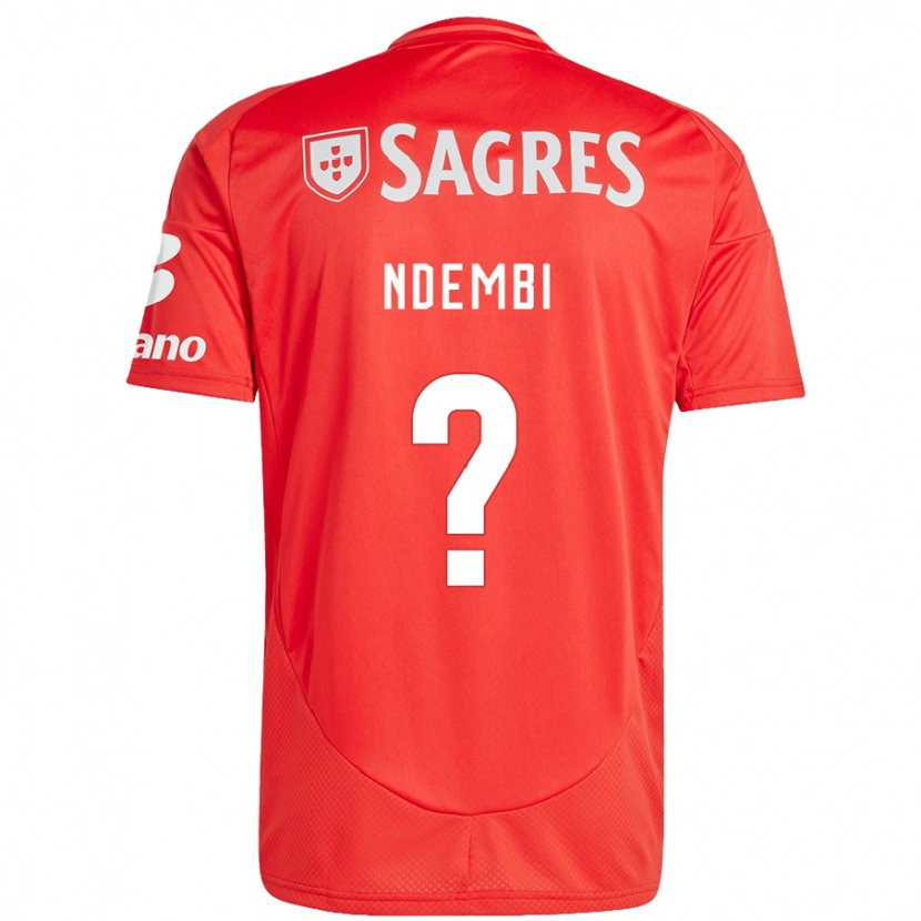 Danxen Mujer Camiseta Michée Ndembi #0 Rojo Blanco 1ª Equipación 2024/25 La Camisa México