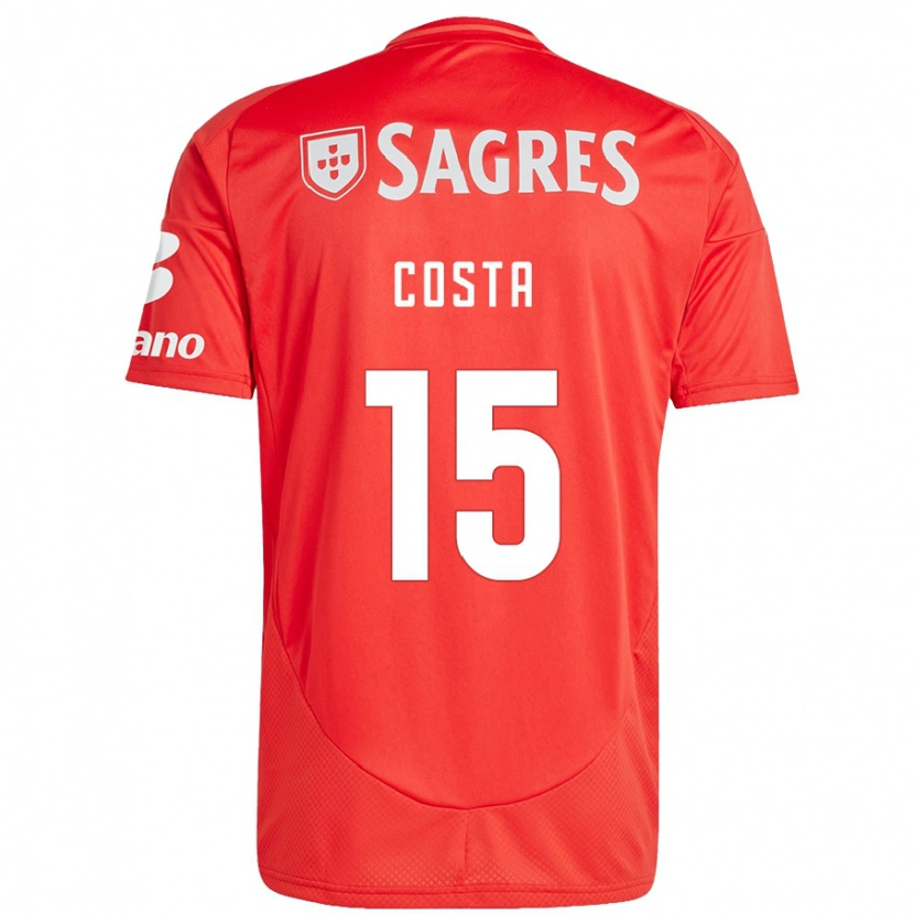 Danxen Mujer Camiseta Carole Costa #15 Rojo Blanco 1ª Equipación 2024/25 La Camisa México