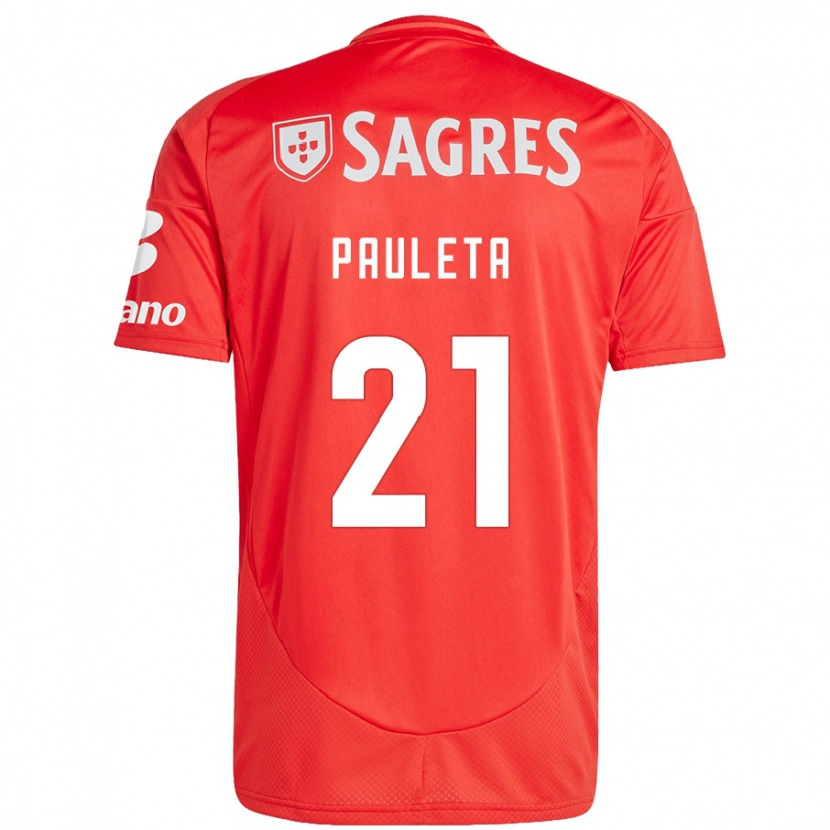 Danxen Mujer Camiseta Pauleta #21 Rojo Blanco 1ª Equipación 2024/25 La Camisa México