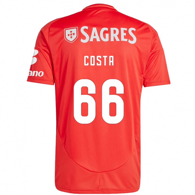 Danxen Mujer Camiseta Rute Costa #66 Rojo Blanco 1ª Equipación 2024/25 La Camisa México